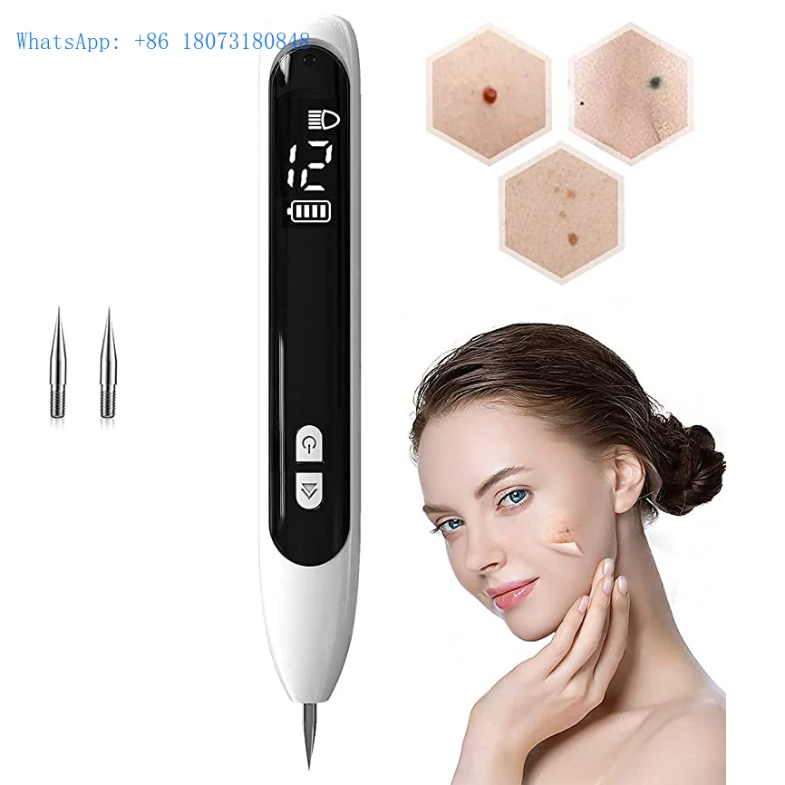 Beauty Facial Laser Pen Plasma Warts And Mole Removal Usb 12 Gears Multifunctional Led Display Removal Plasma Pen