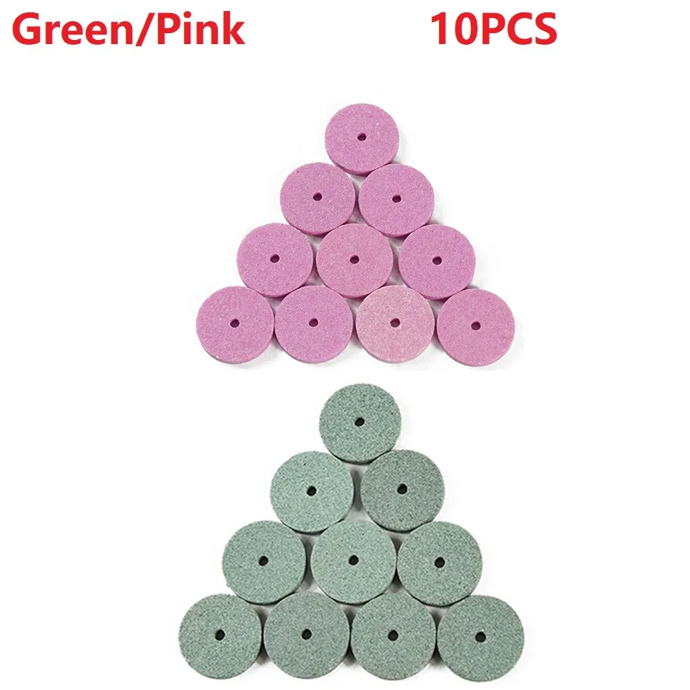 10 buah roda gerinda 20mm, untuk bor gerinda Buffing roda poles terpasang batu praktis untuk digunakan
