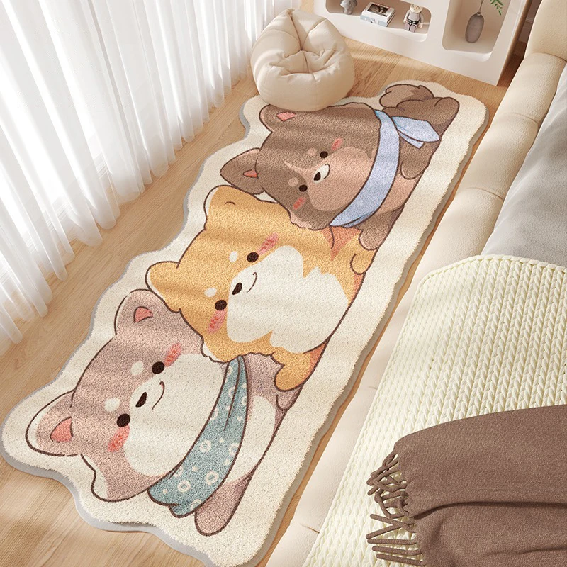 

Cute Cartoon Animal Living Room Carpet Irregular Large Area Bedroom Rug Home Soft Comfortable Decoration Wardrobe Bedside Mat IG