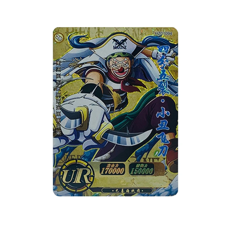 Kolekcjonerskie karty z anime japońskiego ONE PIECE: Burukku Shanks, Usopp, Trafalgar D. Water Law - prezenty świąteczne i urodzinowe, zabawki dla dzieci.