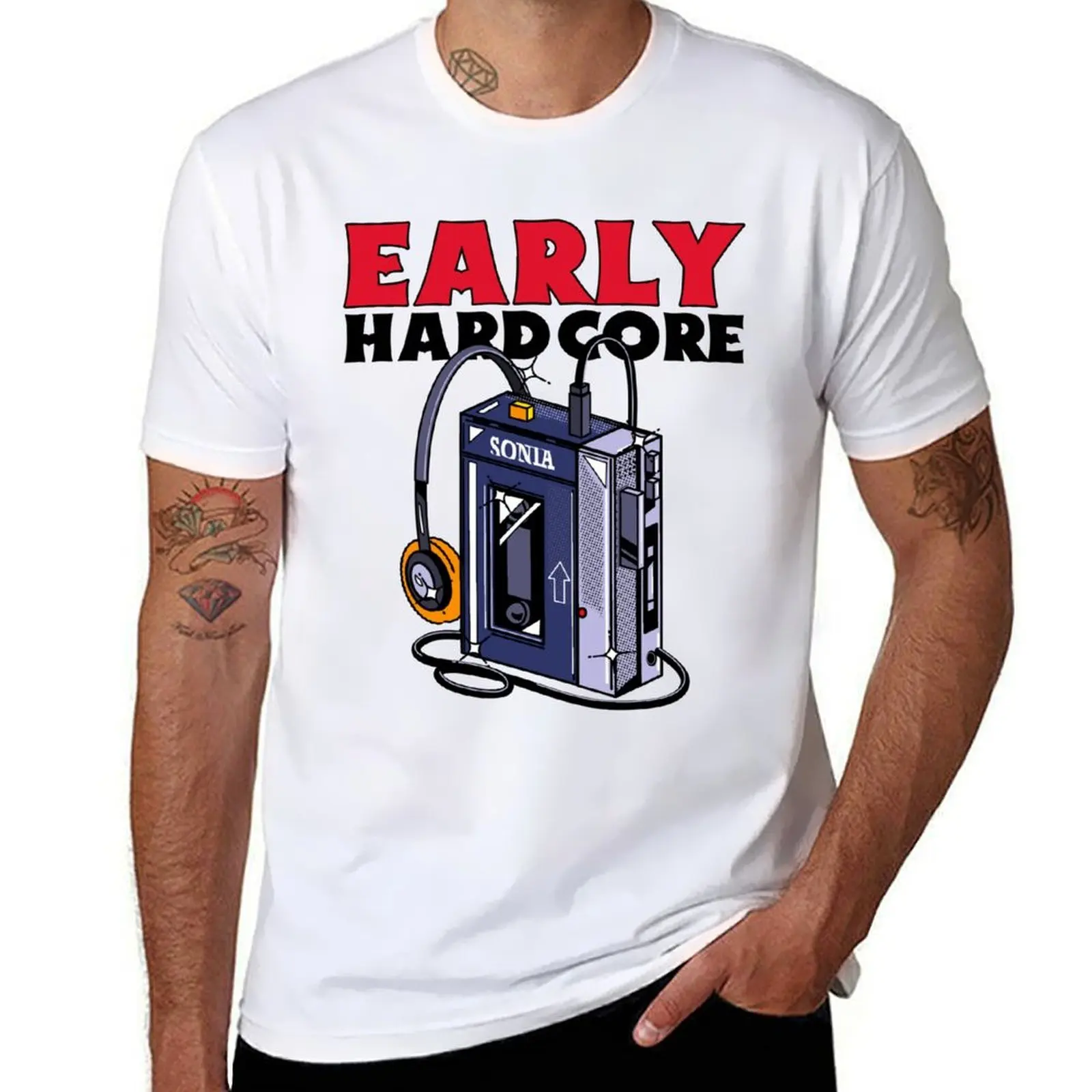 

EARLY - Gabber Hardcore Design T-Shirt printed t shirts for man anime tshirt T-Shirt