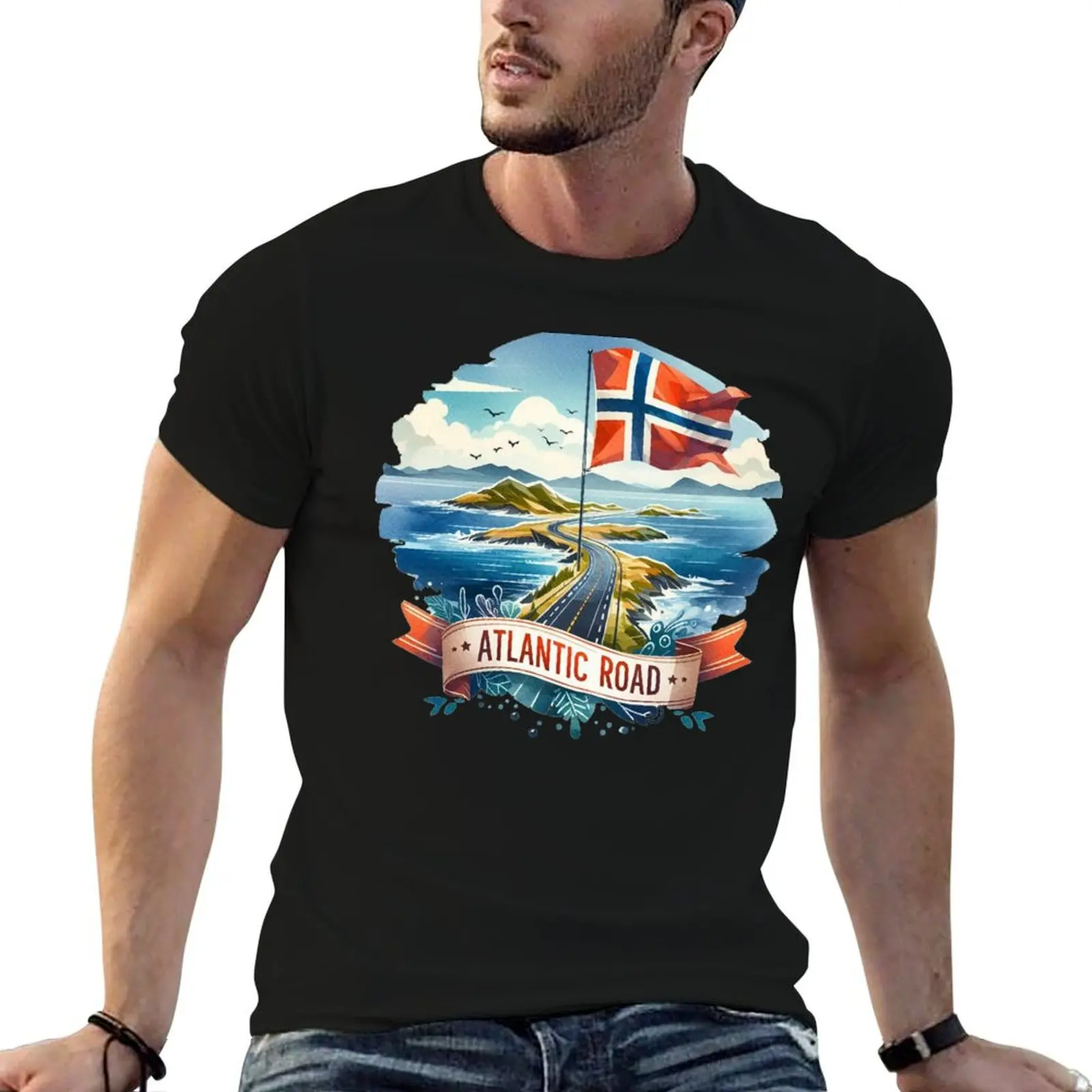 Atlantic Road T-Shirt quick-drying summer clothes t shirt for men