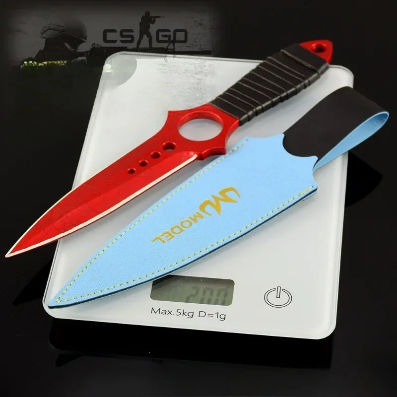 26cm 브랜드 뉴 크림슨 웹 CSGO 게임 주변 장치 Ghostdagger 금속 무기 장난감 검 사무라이 액세서리 장식품 컬렉션