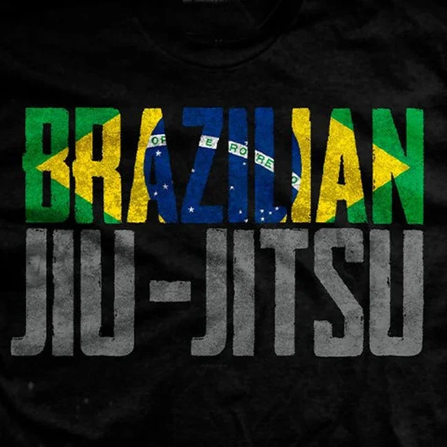 Brazilian Flag Jiu-Jitsu MMA Martial Arts Combat Training T Shirt. Short Sleeve 100% Cotton Casual T-shirts Loose Top Size S-3XL