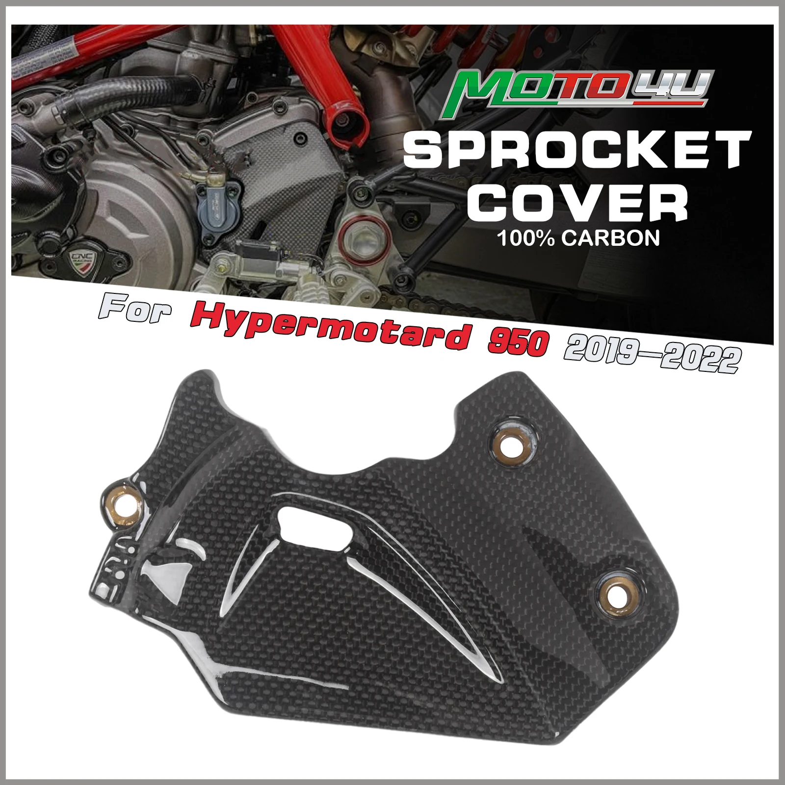 

Для Ducati Hypermotard 950 2019 2020 2021 2022, крышка сцепления из углеродного волокна, защита двигателя, аксессуары для мотоциклов