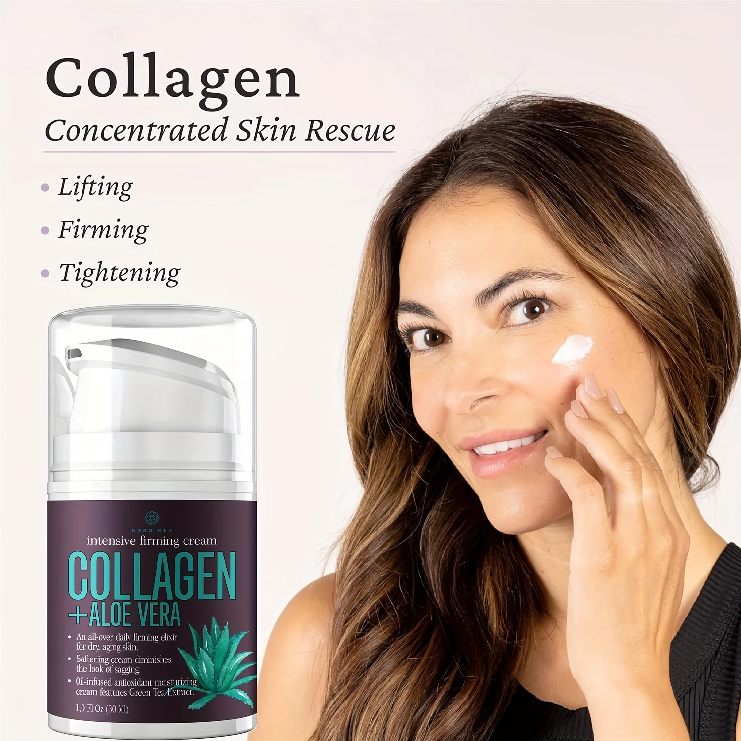 

Collagen Cream Aloe Vera Moisturizer Body Lotion Face Cream Dry Skin Rescue