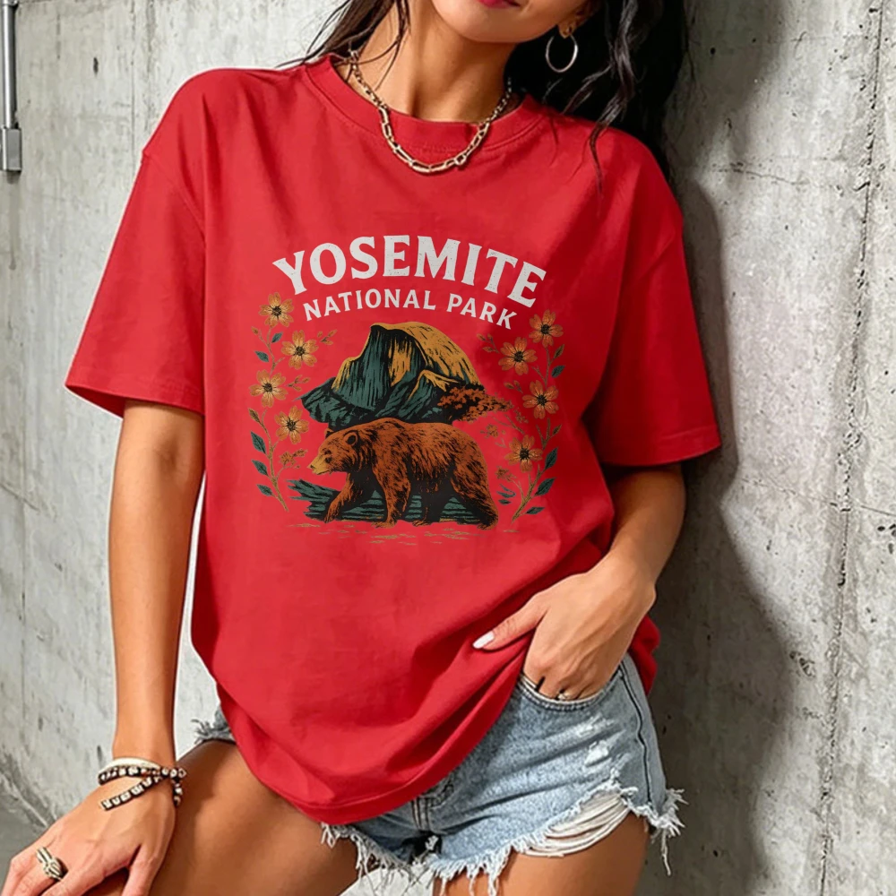 빈티지 요세미티 국립공원 베어 마운틴 꽃무늬 야외 그래 - Outdoor Camping Yosemite 리뷰 및 가격