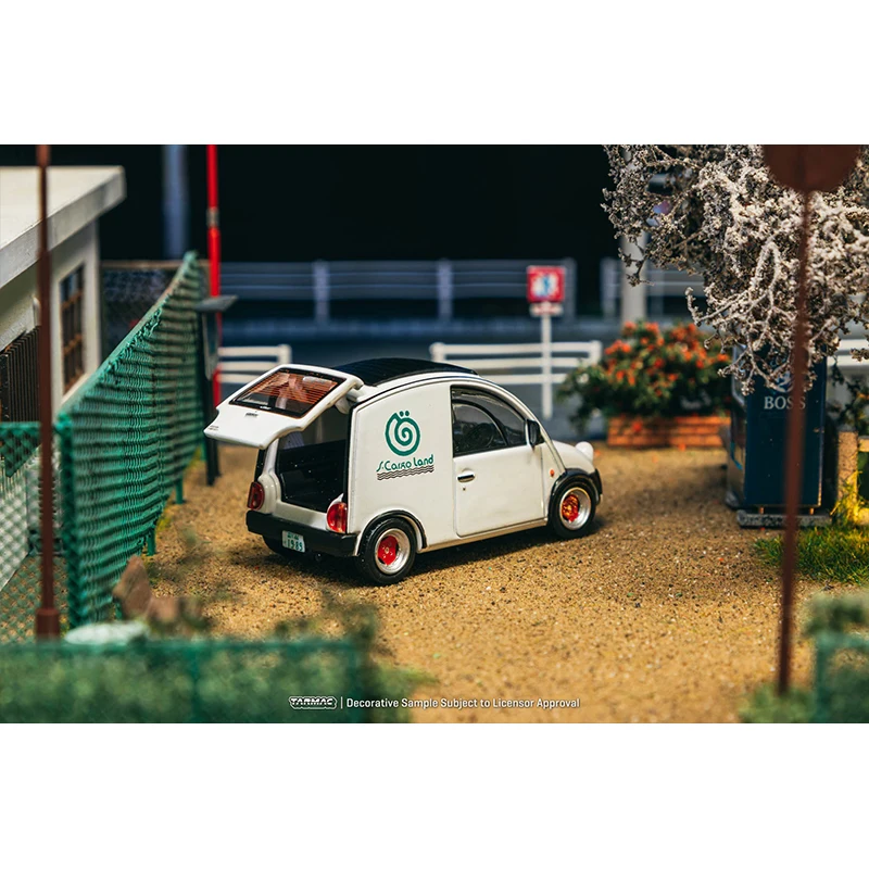 TW متوفر 1:64 Nissan S Cargo White مجموعة الباب الخلفي القابل للفتح ألعاب Diecast نموذج سيارة Tarmac Works
