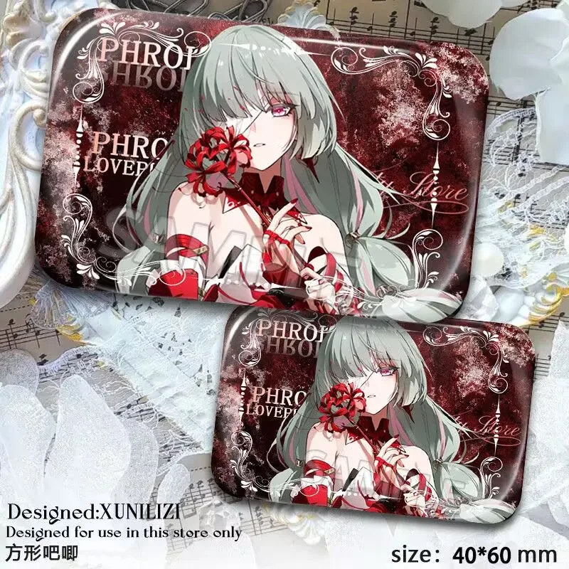 "밍차오" 새로운 캐릭터 "Qiu Yuan Fei Luo Luo Qian Saki Yuno" 사각형 바 사각형 동인 Tanzi 배지 펜던트 선물