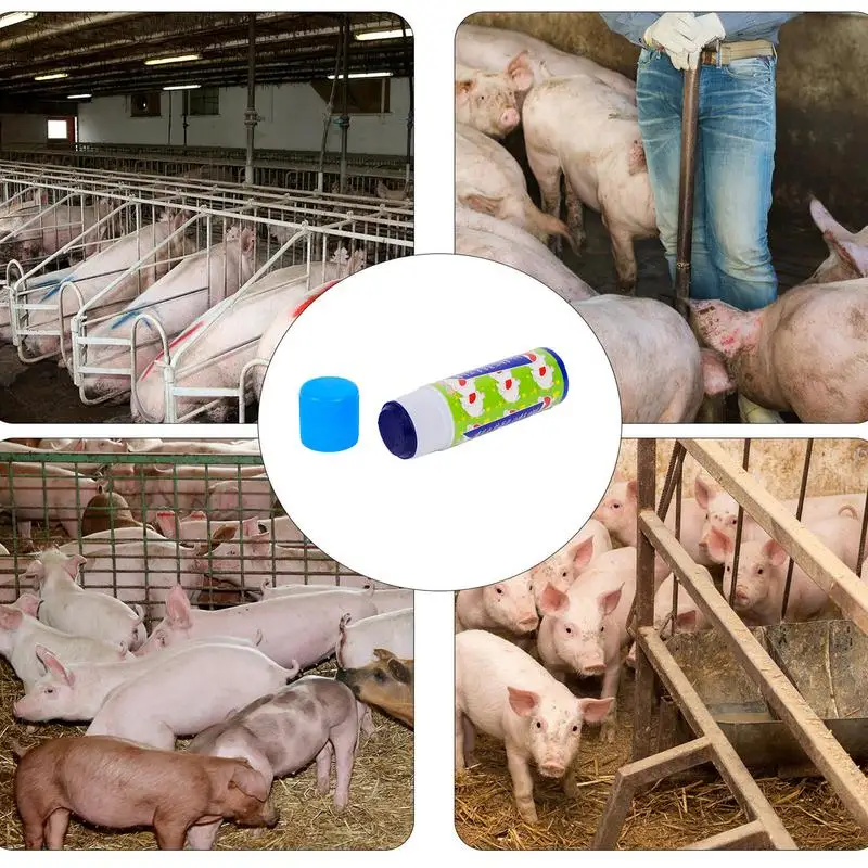 Livestock Paint Crayon Livestock Marking Paint All-Weather Highly Visible Marker Pens For Cattle Sorting Grading Inoculation