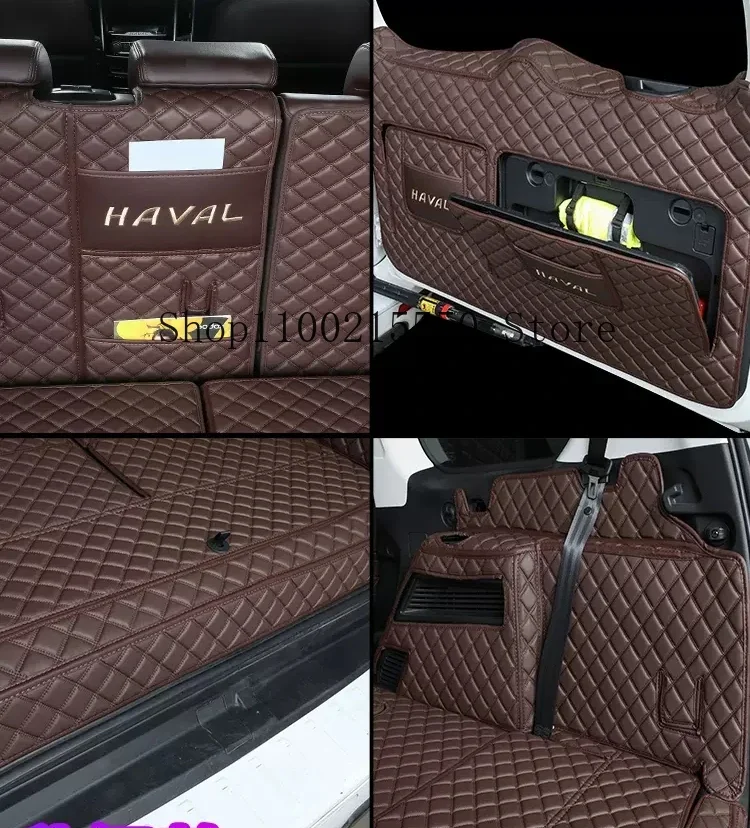 Accessories Leather Trunk Protection Mat Interior Cover part auto styling for Great wall HAVAL H9 2015 -2018 2019 2020 2021 2022