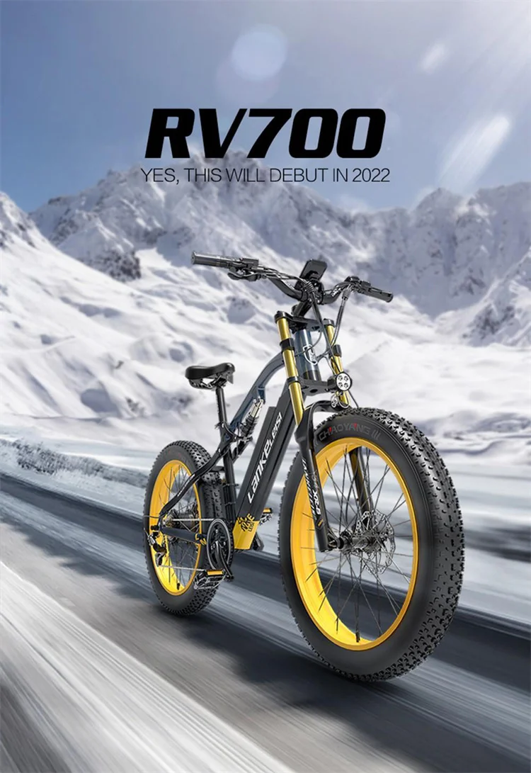 

Mountain 1000W Motor 48V16AH Battery Off-road Folding 26*4.0Tires Adult