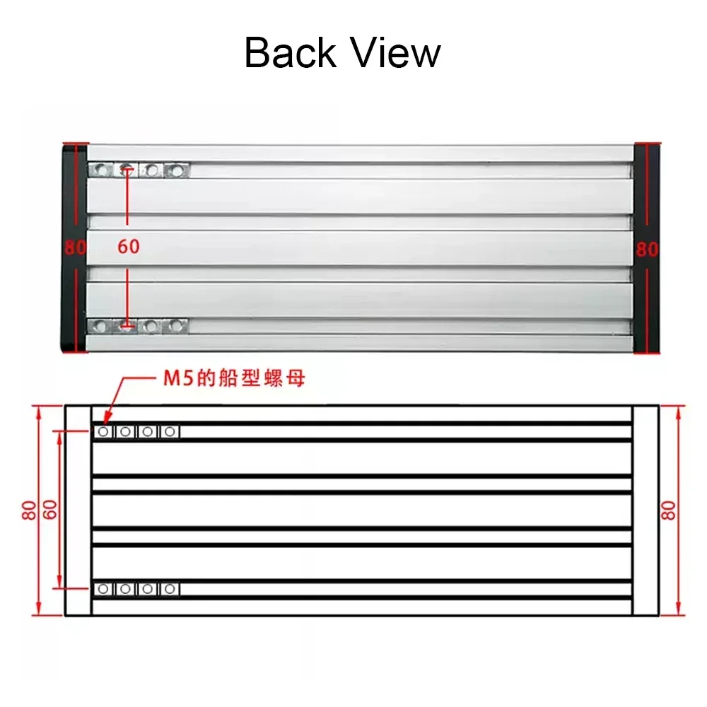 CNC Gantry 3-Axis XYZ Stage Table Ball Screw SFU1605 Linear Guide Rail Router With Nema23 Stepper Motor Cartesian Slide Stage