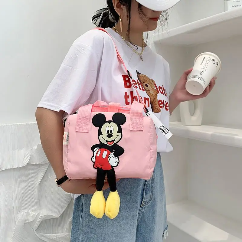 New Disney cartoon Shoulder Bags Cartoons Mickey Mouse Nylon Bag Women Messenger Bag Cute Anime Fashion Handbag Gifts