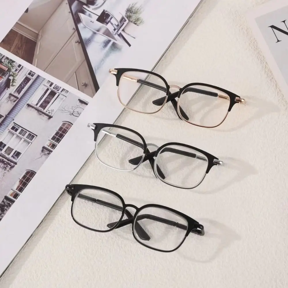 Creative Metal Doll Glasses Ellipse Frame Photo Prop Pets Glasses Doll Accessories 20cm Dolls