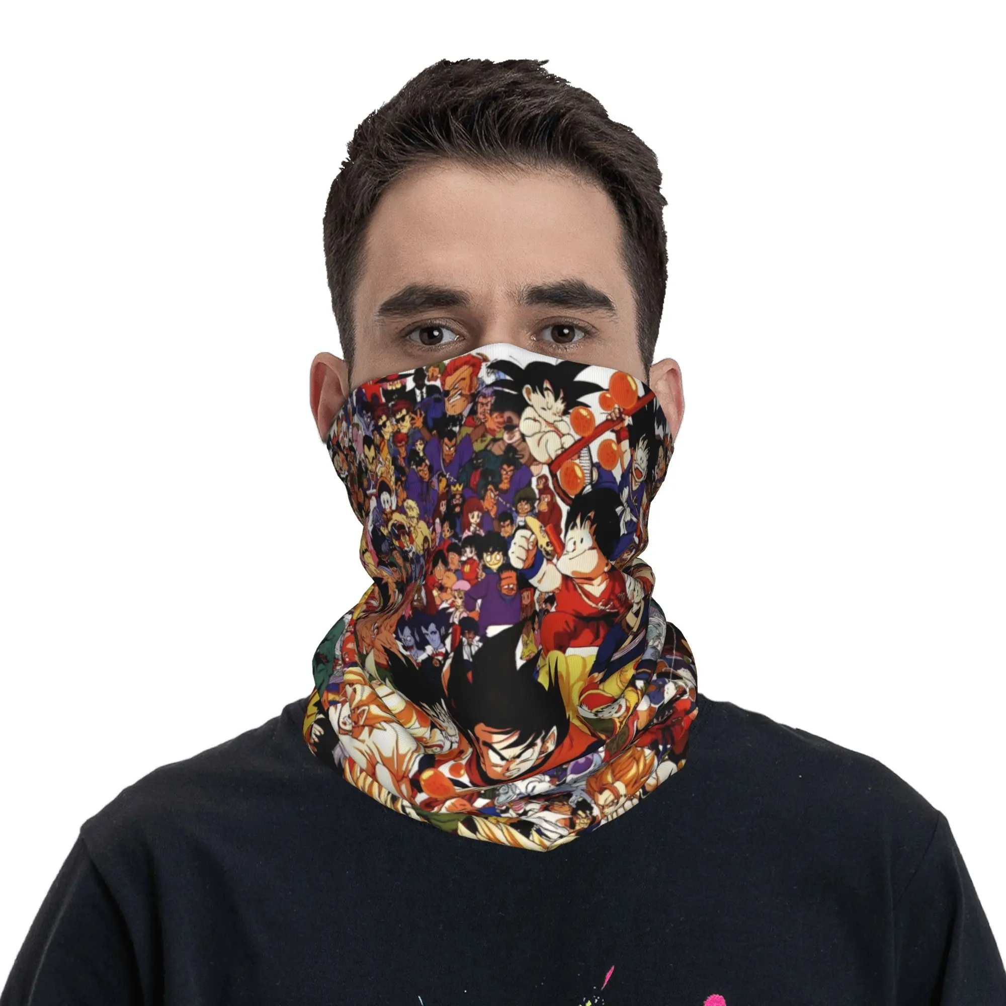 Men Women dragonball dragonballz dbz Bandana Accessories Neck Gaiter Printed  Mask Scarf Warm Headband For Fishing Washable