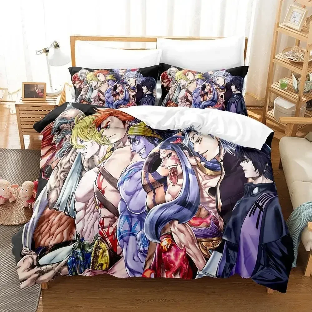 

Record of Ragnarok Bedding Set Single Twin Full Queen King Size Bed Set Adult Kid Bedroom Duvetcover Sets 3D Anime Bed Sheet Set