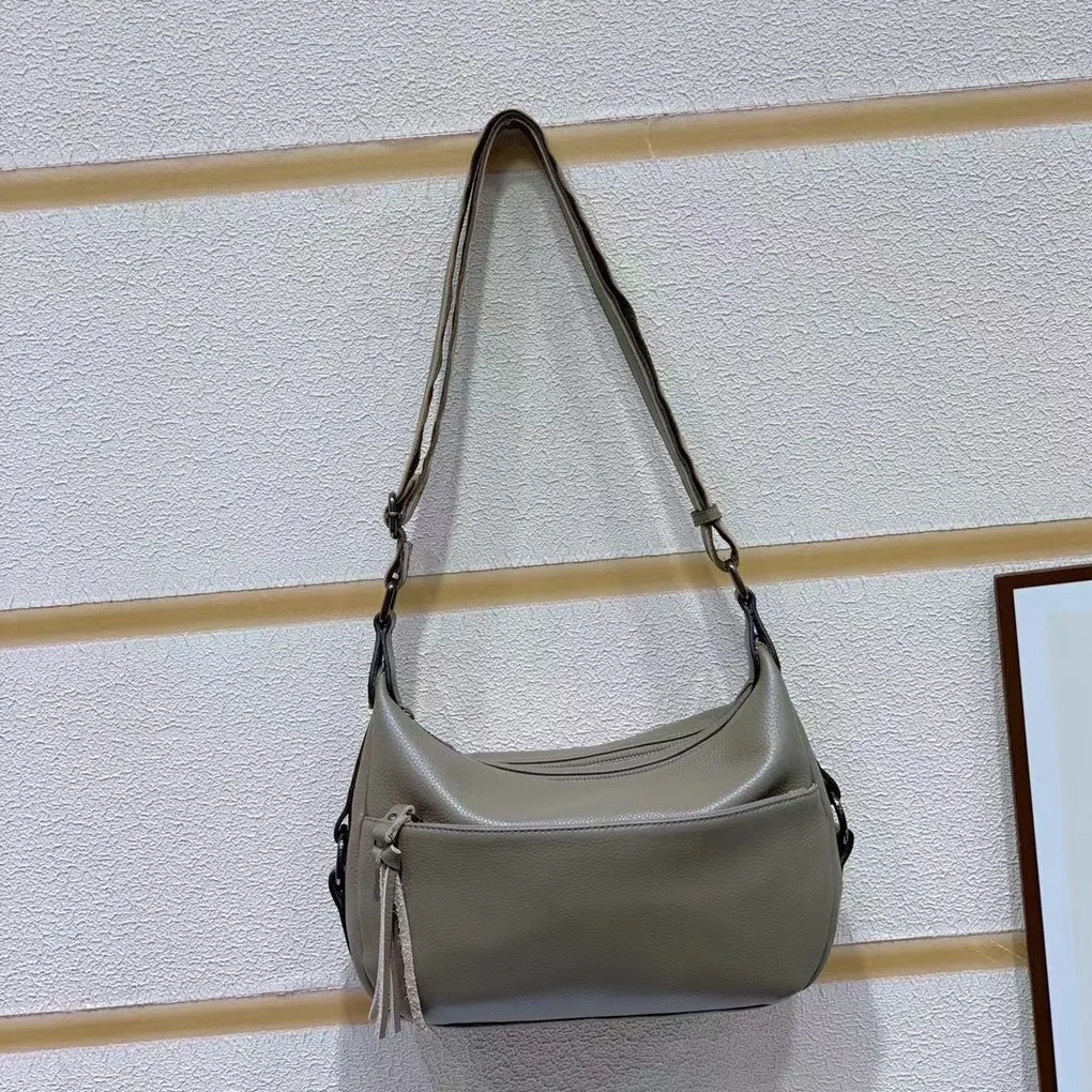 Naturalna skóra bydlęca torba na ramię Crossbody damskie z prawdziwej skóry torba typu Hobo z wieloma przedziałami torebka damska torba dla mamy o