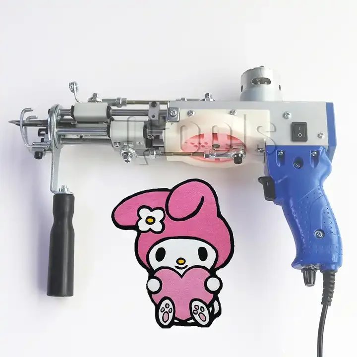 Customized Logo Loop&Cut Pile Flocking Weaving Machine Carpet Rug Tufting Gun Making Embroidery for Tapestry Making