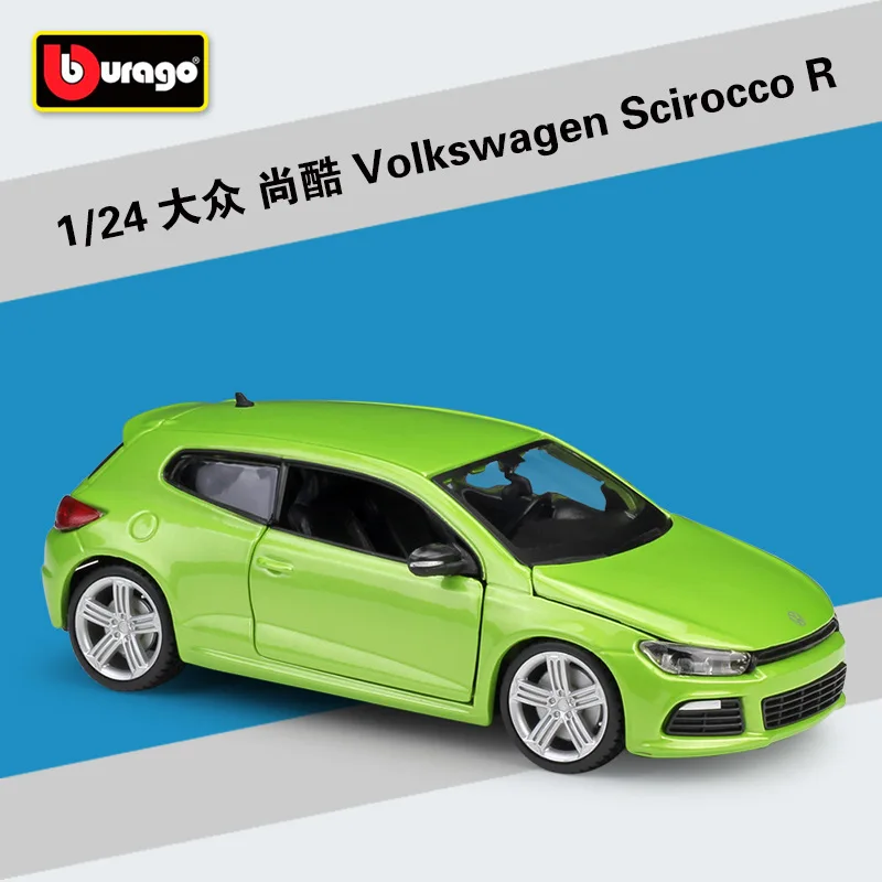 Bburago 1:24 Volkswagen Scirocco R High Simulation Diecast Car Metal Alloy Model Car Children's toys collection gifts B143