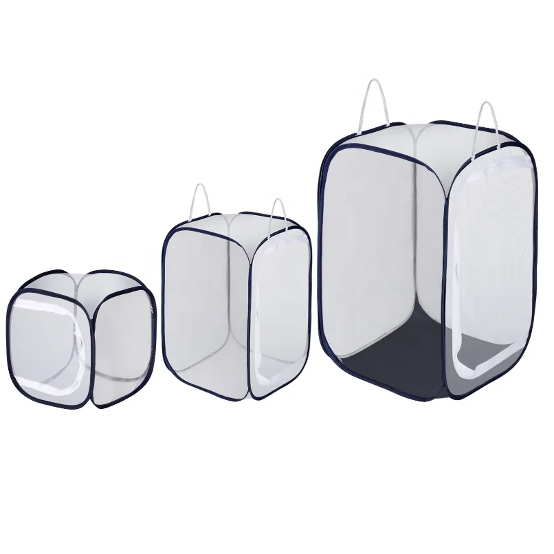 

Wholesale Custom Insect and Butterfly Habitat Cage, Collapsible Butterfly Net House Pop-up Insect Breeding Rearing Mesh Net Cage