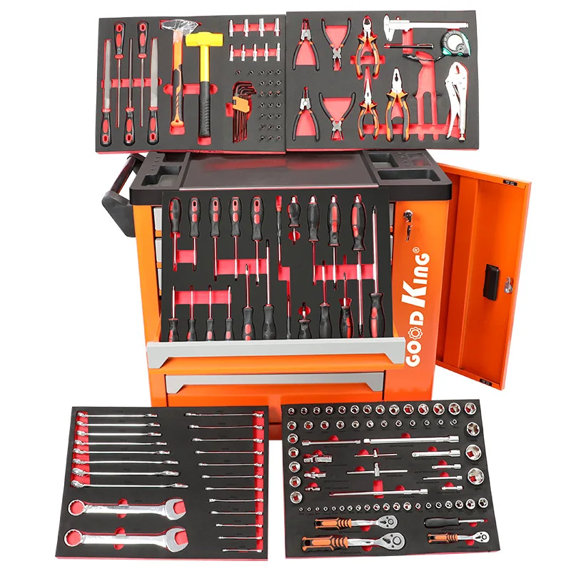 

174-Piece Tool 6-Pump Tool Cart Suitable for Auto Repair Multifunctional Auto Repair