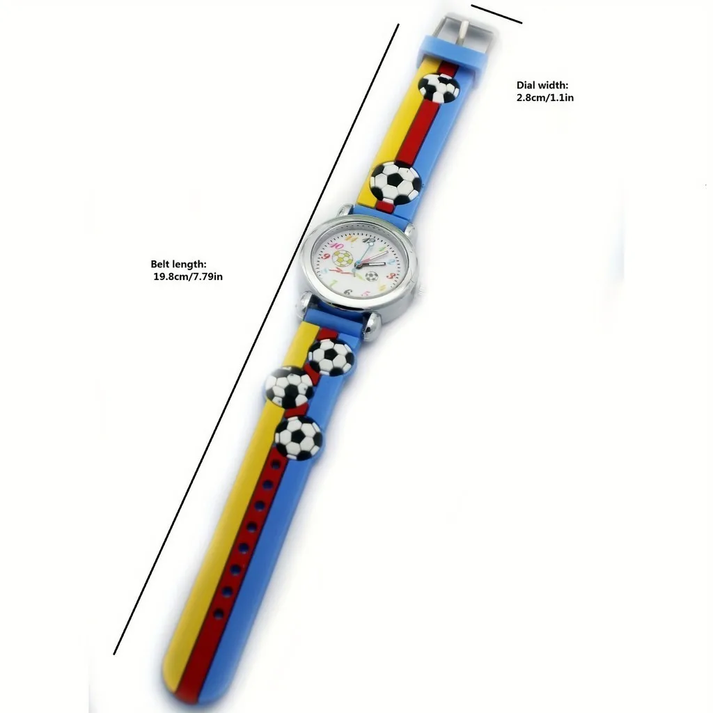 Детские 3D футбольные часы, спортивные часы с героями мультфильмов, игровые часы для мальчиков и девочек