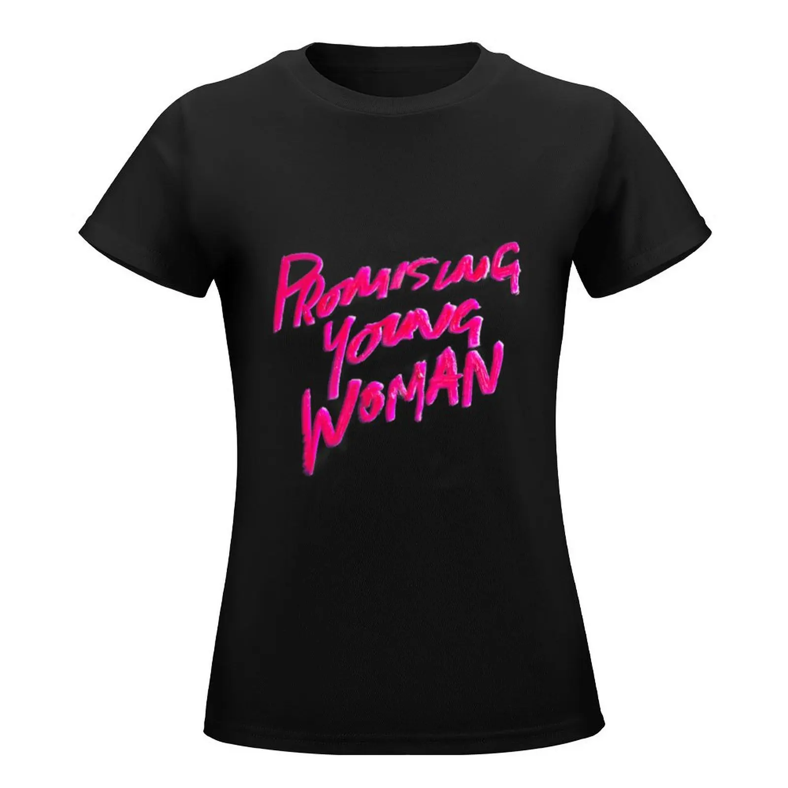 Promising Young Woman T-Shirt blanks summer top Short sleeve tee cropped t shirts for Women