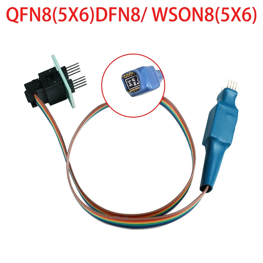 QFN8 SOIC8 SOP8 208 MIL linea sonda per EEPROM 93CXX/25CXX/24CXX programmazione circuito su programmatore USB TL866 RT809F RT809H CH341A