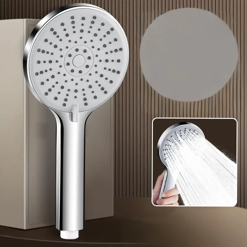 Big Panel Handheld Shower Head 5 Functions Pressurized Water Saving Shower Head Faucet Replacement Bathroom Accessories