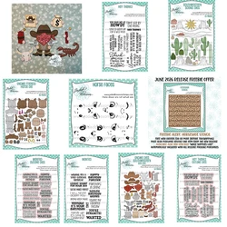 2026 New Pony Theme Text Component Metal Cutting Dies for Clear Stamps Photo Scrapbooking DIY Album Decoration