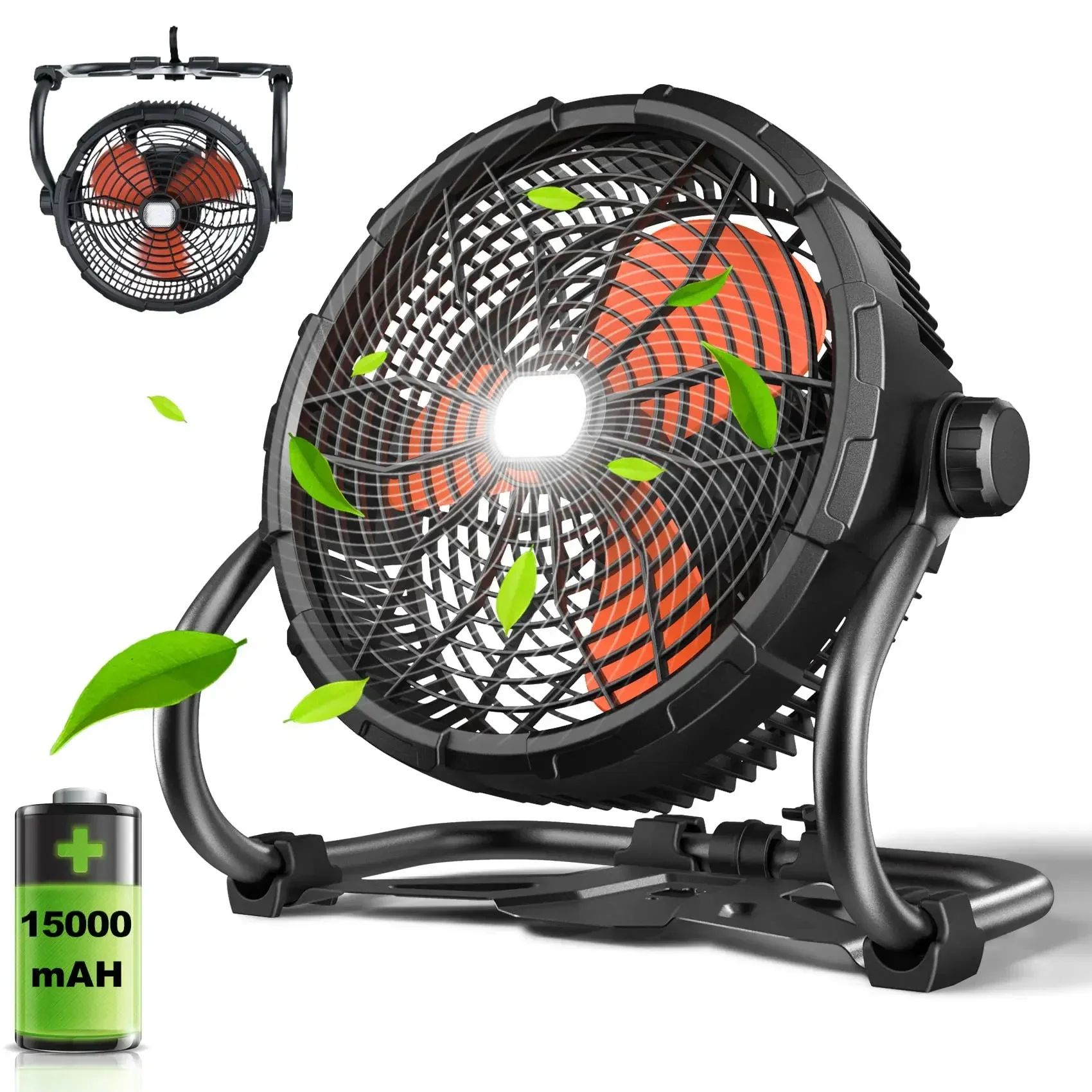 for 12v 15000mah fan dc desk fan rechargeable chargeable stand electric standing fan floor with led light
