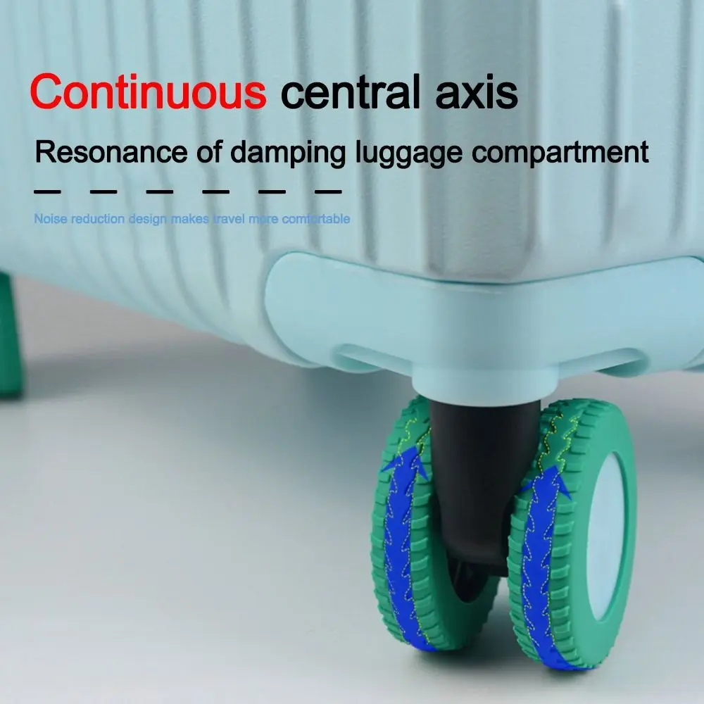 8Pcs Suitcase Parts Travel Luggage Caster Shoes Silent Sound Reduce Wheel Wear Suitcase Wheels Protection Cover Reduce Noise