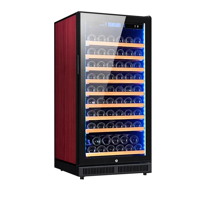 24 Inch Wide 80 Bottle Luxury Undercounter Beverage And Wine Cooler Refrigerator With Wine Glass Rack For Modern Kitchen