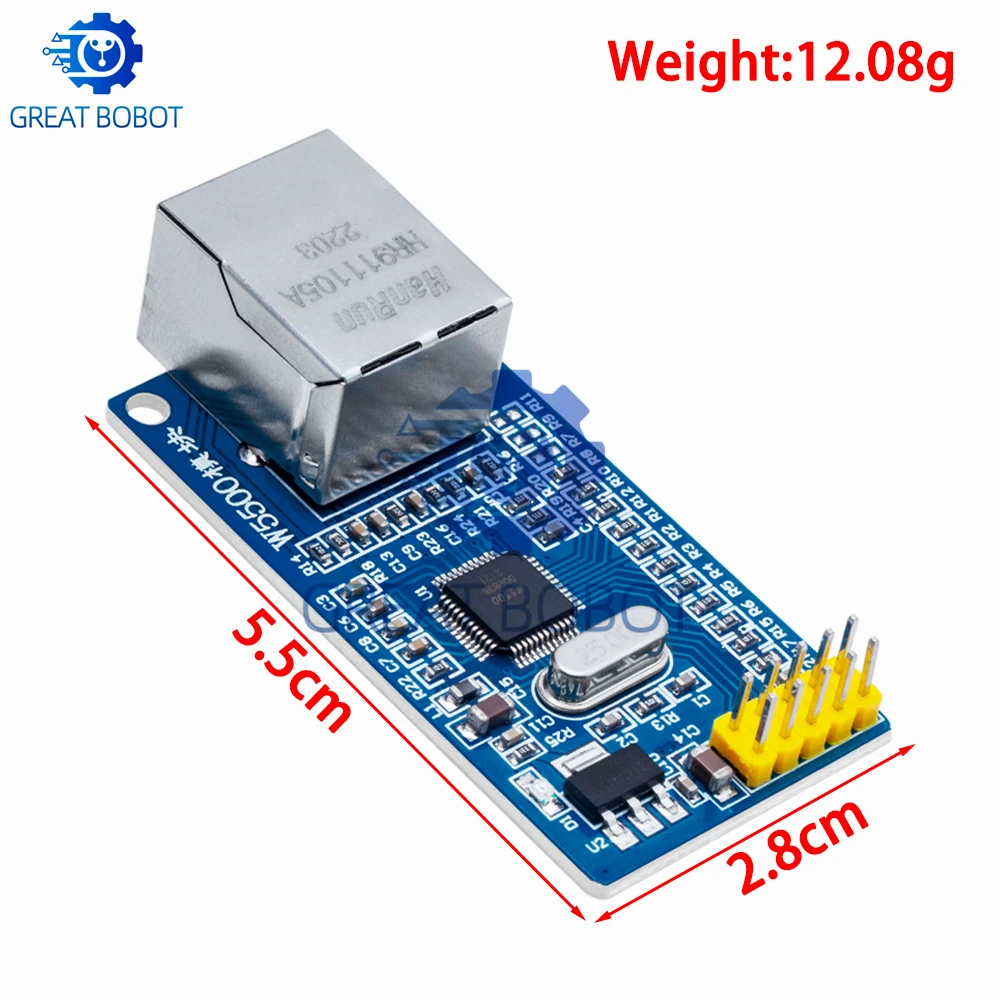 BS 1PCS W5500 Ethernet networ - огляд і ціна Ethernet Module W5500