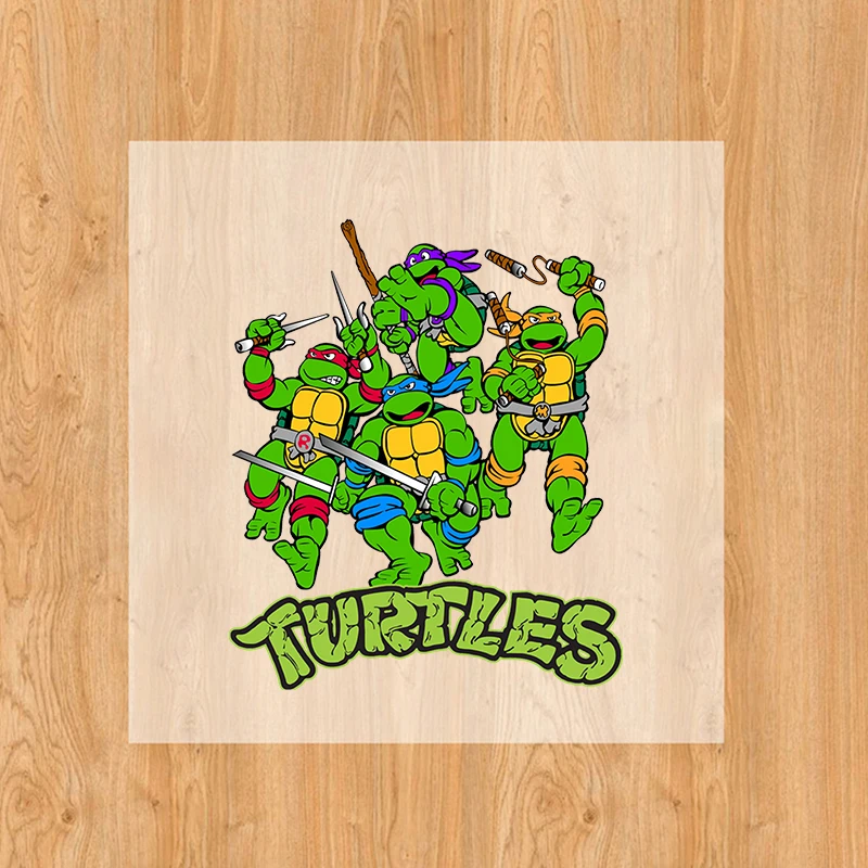 Teenage Mutant Ninja Turtles Heat Transfers Sticker Cartoon Print T-shirt Patche Iron Transfer Sticker Thermal Decal DIY Gift view 2