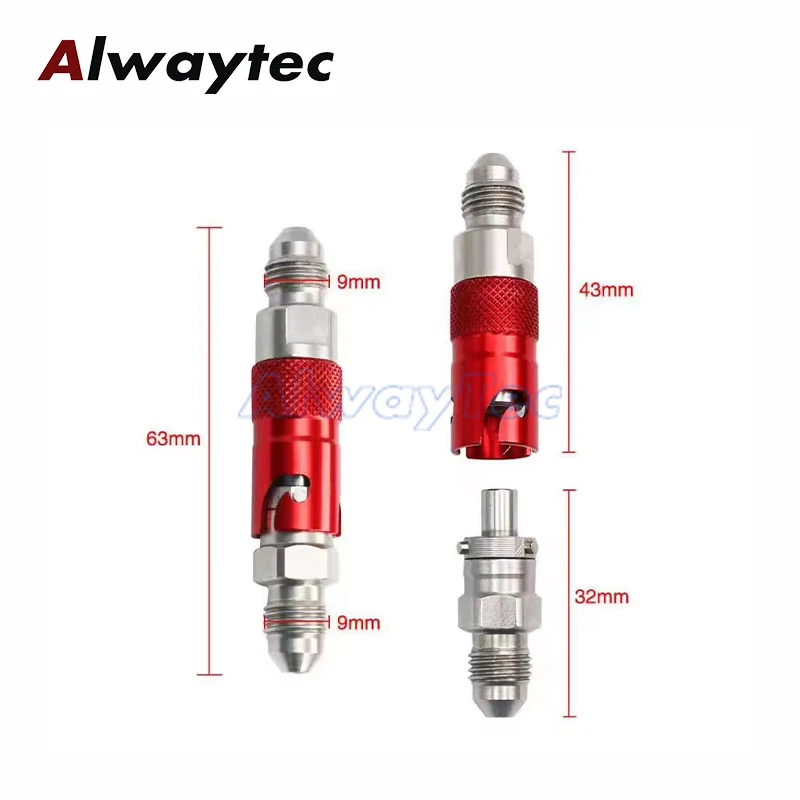 نموذج أ قطع غيار سيارات سباق الدراجات النارية AN3 الألومنيوم كسر جاف الإفراج السريع خط المناسب قطع وصلات محول تركيبات #4