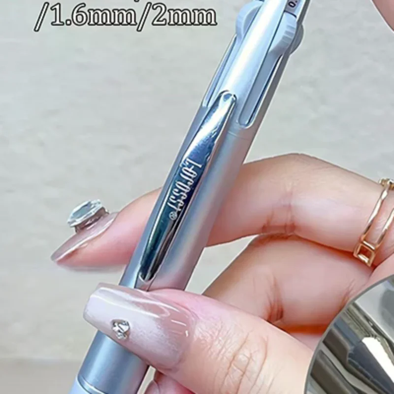 Nail Point Diamond Pen 4-in-1 Versiering Roterende Nagelpunt Schilderijborstel Balpen Ontwerp Art Tool Manicure Tip Dot Verf