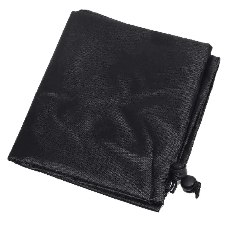 Black regular outdoor cover suitable for furniture dust covers such as BBQ, garden tables and chairs, barbecue umbrellas, etc