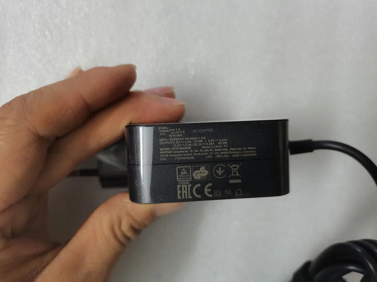 NEW OEM 20V 3.25A 65.0W USB-C W19-065N2B REV:A01 0A001-00894600 AC Adapter For ASUS ZenBook S13 OLED UM530TA Notebook PC Genuine