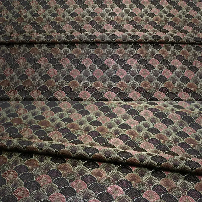 50x75cm Chinese Mongolia Robe Brocade Jacquard Fabric Cheongsam Scale Pattern Material Costume Cloth Supplies New
