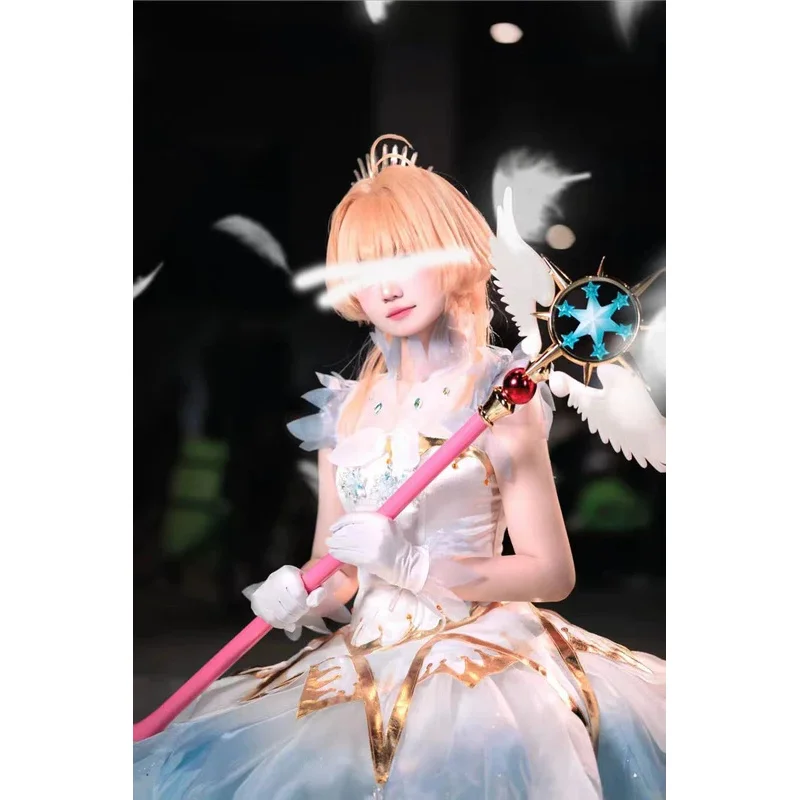 

25COSGlowing Magic Wand Cardcaptor Sakura Clear Card Kinomoto Sakura Косплей Star Dream Stick Хэллоуин Косплей Реквизит Новый