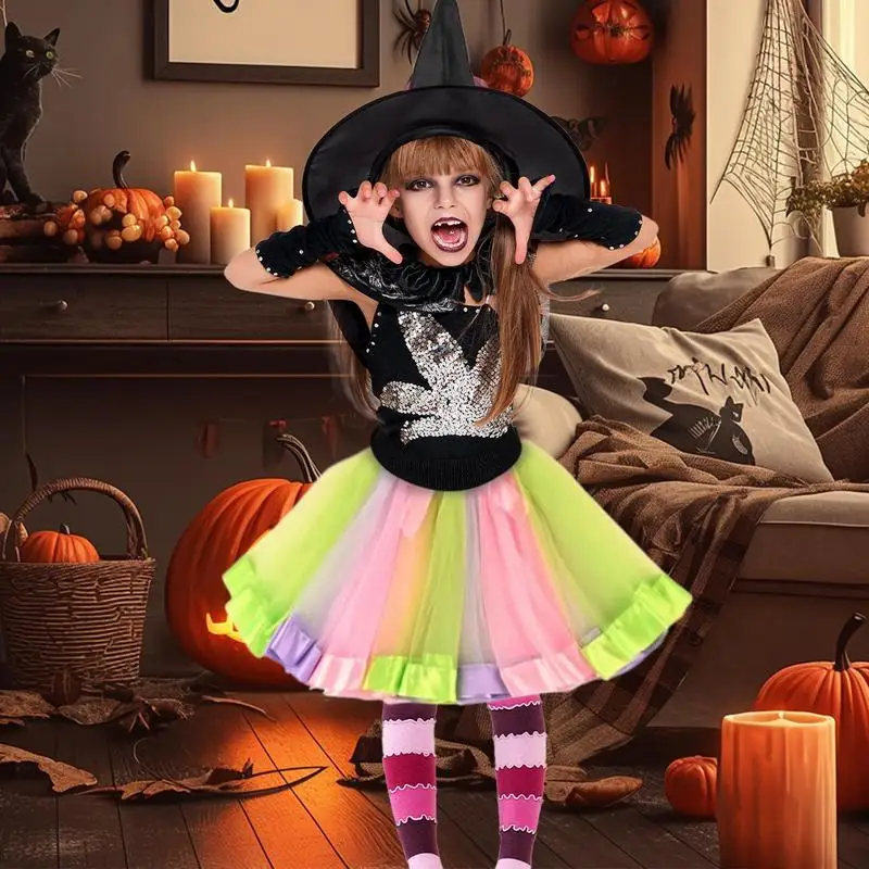 Witch Costume For Girls Fashionable Kids Witch Dress Girls Halloween Costume Stylish Childrens Halloween Dress Girls Witch