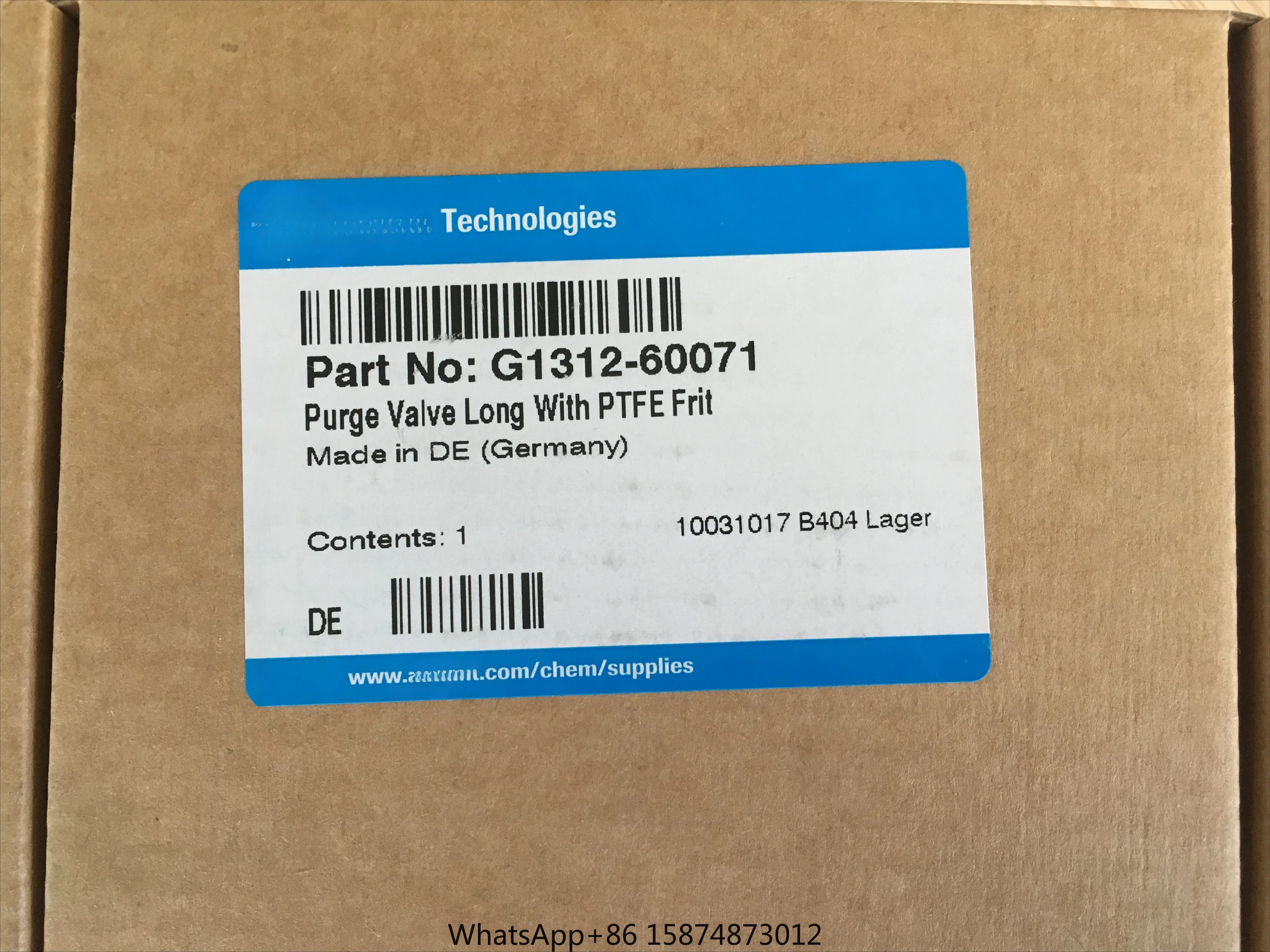 FOR 1PCS Agilent Purge Valve G1312-60071 Purge Valve