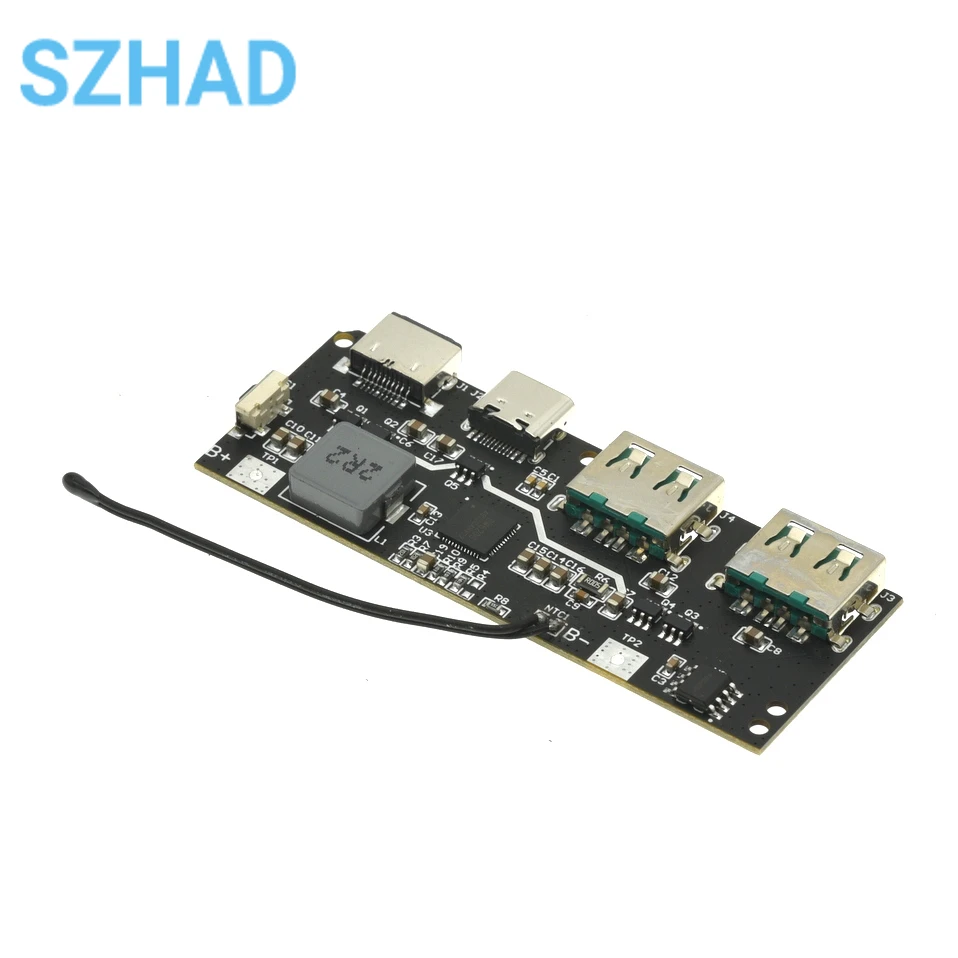 22.5W Quick Charging Mobile Power Module QC4.0 PD3.0 5 Port Dual USB Mobile Power Bank Circuit Board Protection Diy Motherboard