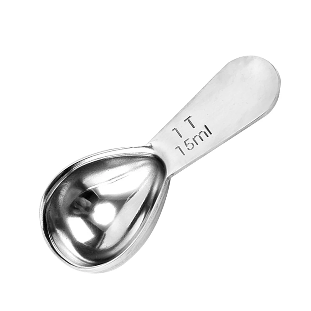 

Coffee Measuring Spoon Stainless Steel Polished Deep Design Clear Marking for Kitchen Milk Powder Cocoa Spice Flour