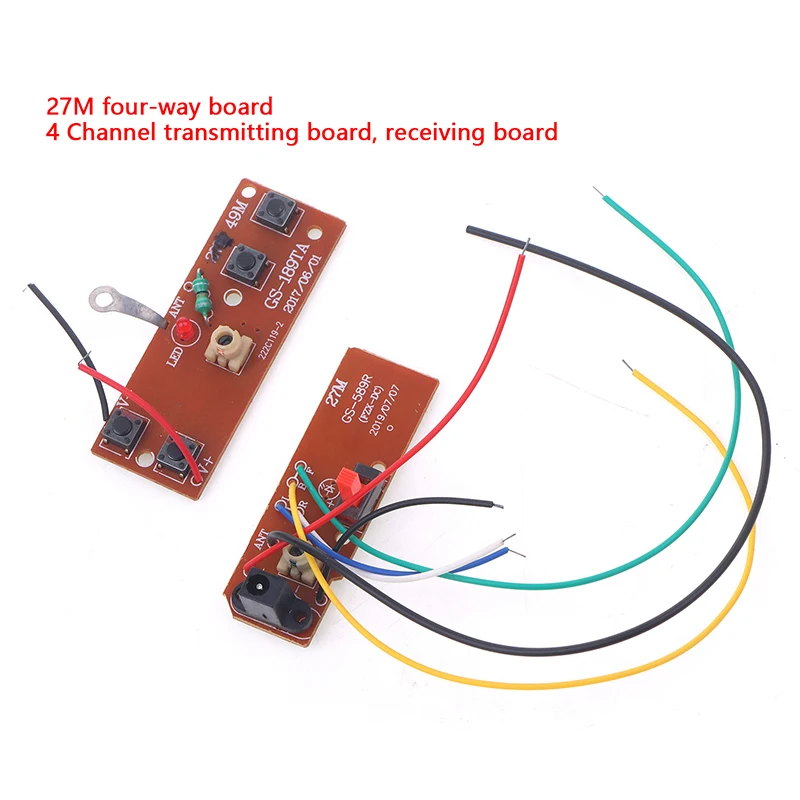 Four-way Remote Control Module Hot 4CH RC Remote Control 78MHz Transmitter Board Receiver Board Circuit Board Accessories Set