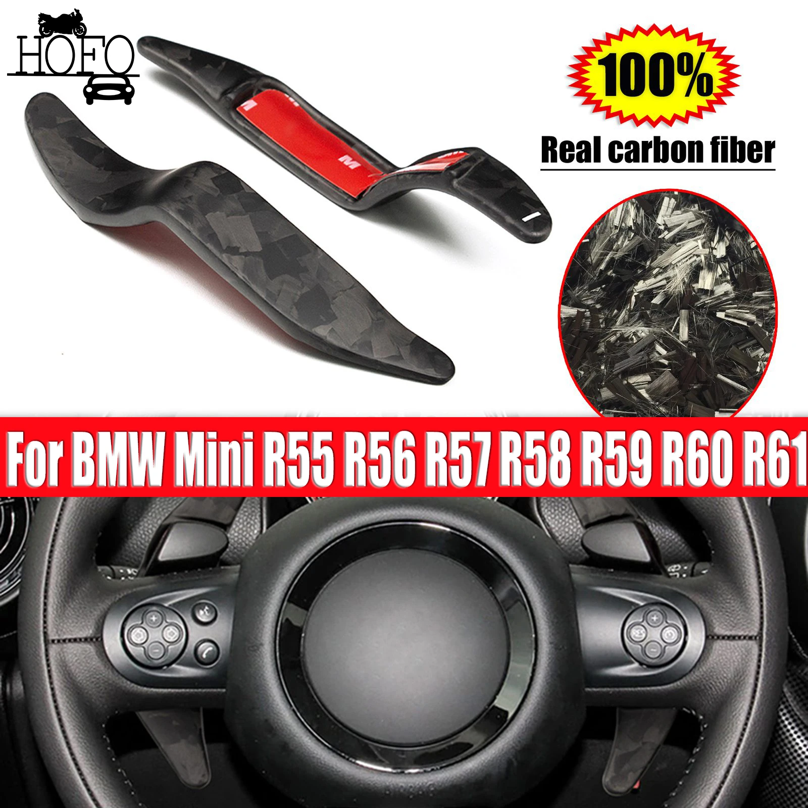 

Steering Wheel Paddle Shifter Extension For BMW Mini R55 R56 R57 R58 R59 R60 R61