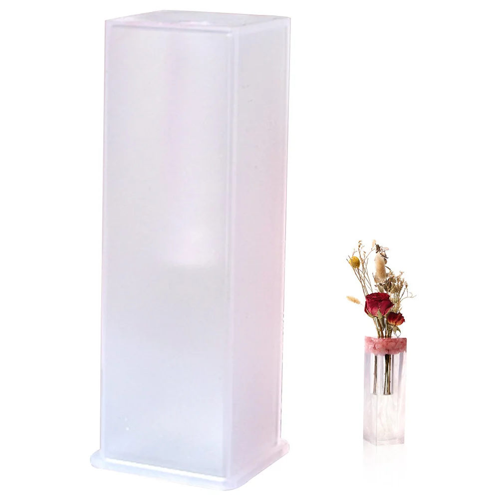 

1Set Durable Silicone Cuboid Vase Mold Easy to Use Non Stick DIY Resin Flowerpot Mold for Crafting Unique Decorative Vases
