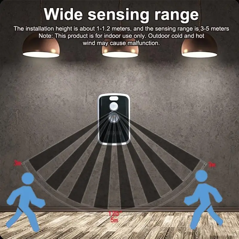 Perimeter Safe Security Alarm 125dB High Sensitivity 3 Operation Modes Motion Sensor Alert for Outdoor Campsite Protection